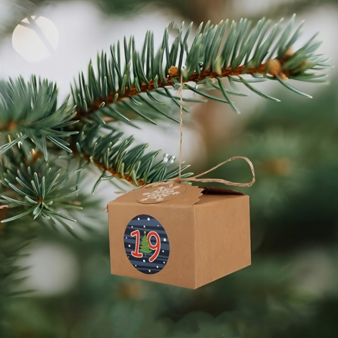 Kalendarz adwentowy do zawieszenia na choince
