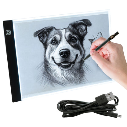Podświetlana kalka A4 na tablet, deska kreślarska