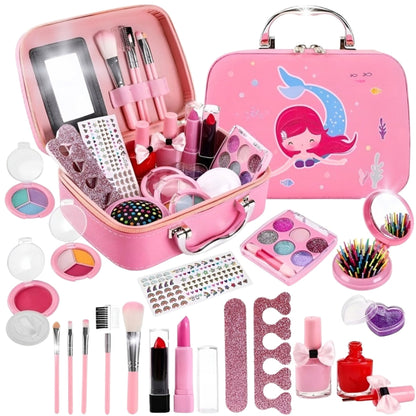 Kuferek do robienia makijażu dla dzieci - duży zestaw