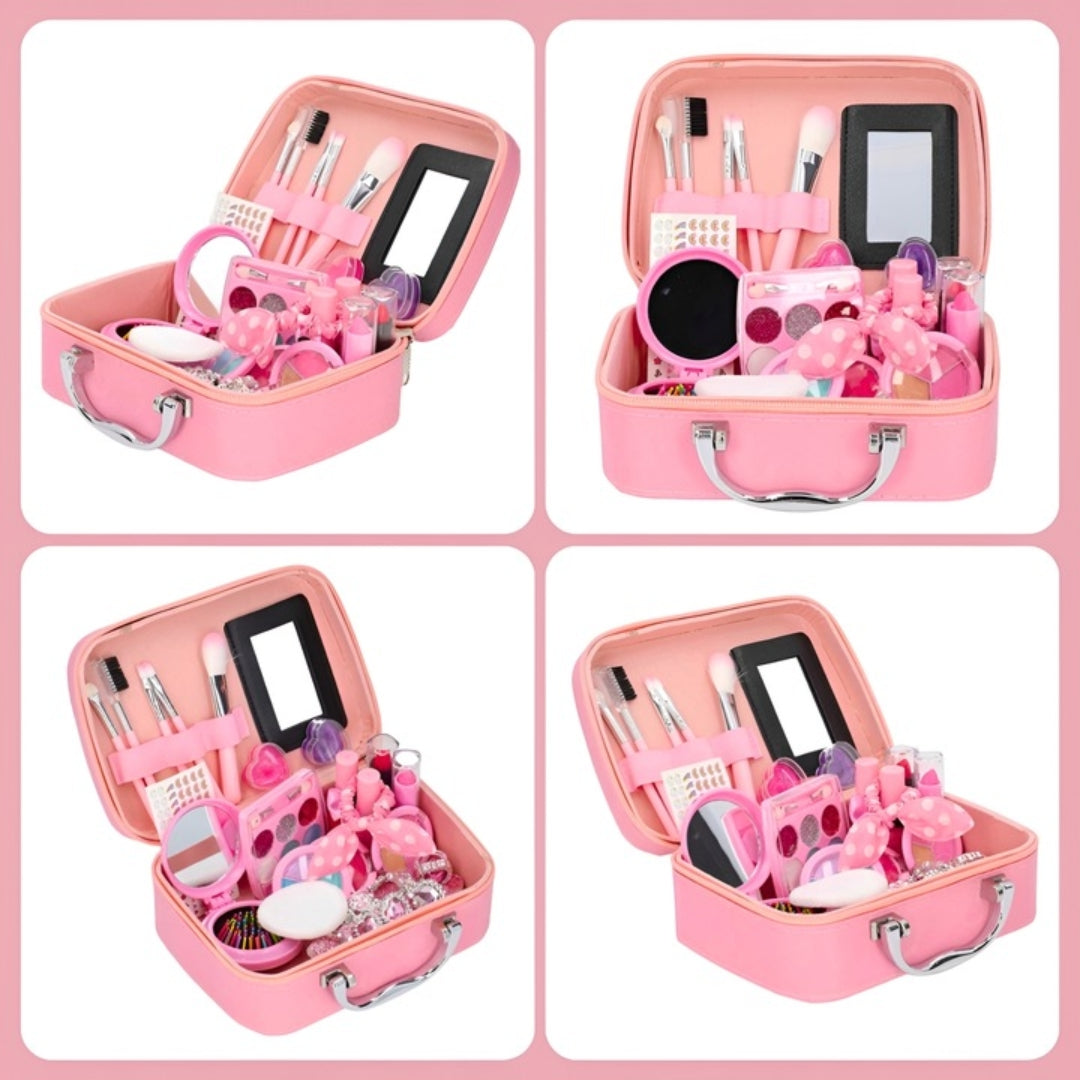Kuferek do robienia makijażu dla dzieci - duży zestaw