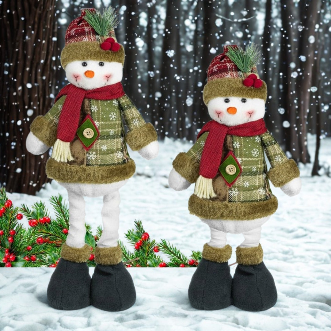 Large Christmas figurine, standing snowman - CHRISTMAS DECORATION