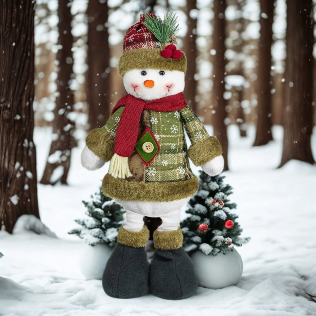 Large Christmas figurine, standing snowman - CHRISTMAS DECORATION