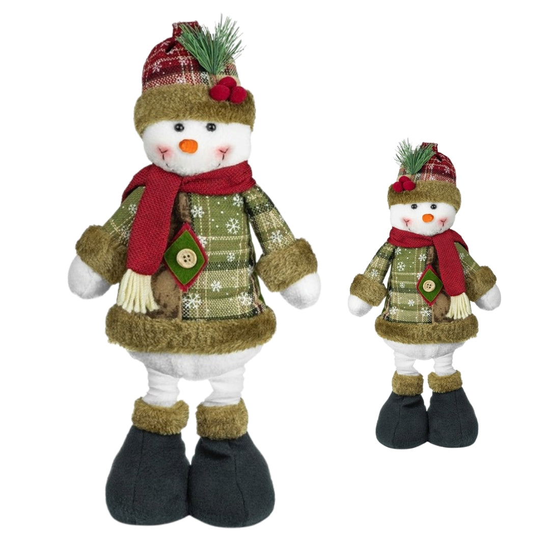 Large Christmas figurine, standing snowman - CHRISTMAS DECORATION