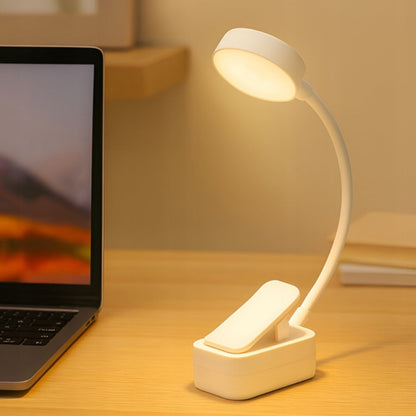 Bezprzewodowa lampka z klipsem do czytania książek - LED - 3 BARWY