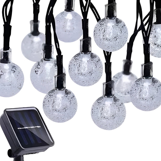 Zewnętrzne lampki solarne 12m 100LED barwa ciepła