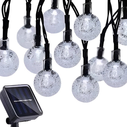 Zewnętrzne lampki solarne 12m 100LED barwa ciepła