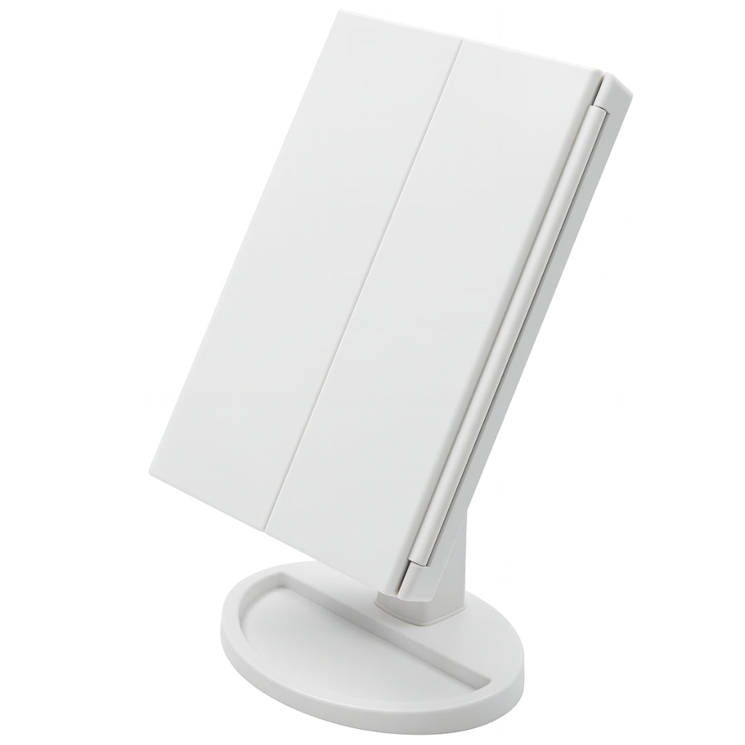 Lusterko do makijażu - lustro powiększające LED - PODŚWIETLANE LUSTRO DO MAKIJAŻU