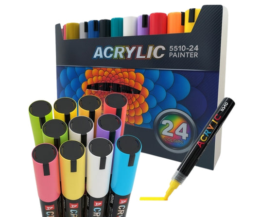 Wodoodporne markery akrylowe
