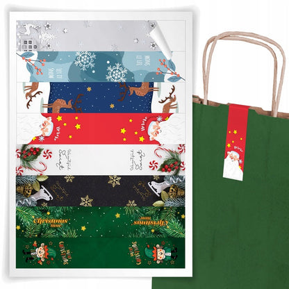 Duże naklejki świąteczne na prezenty