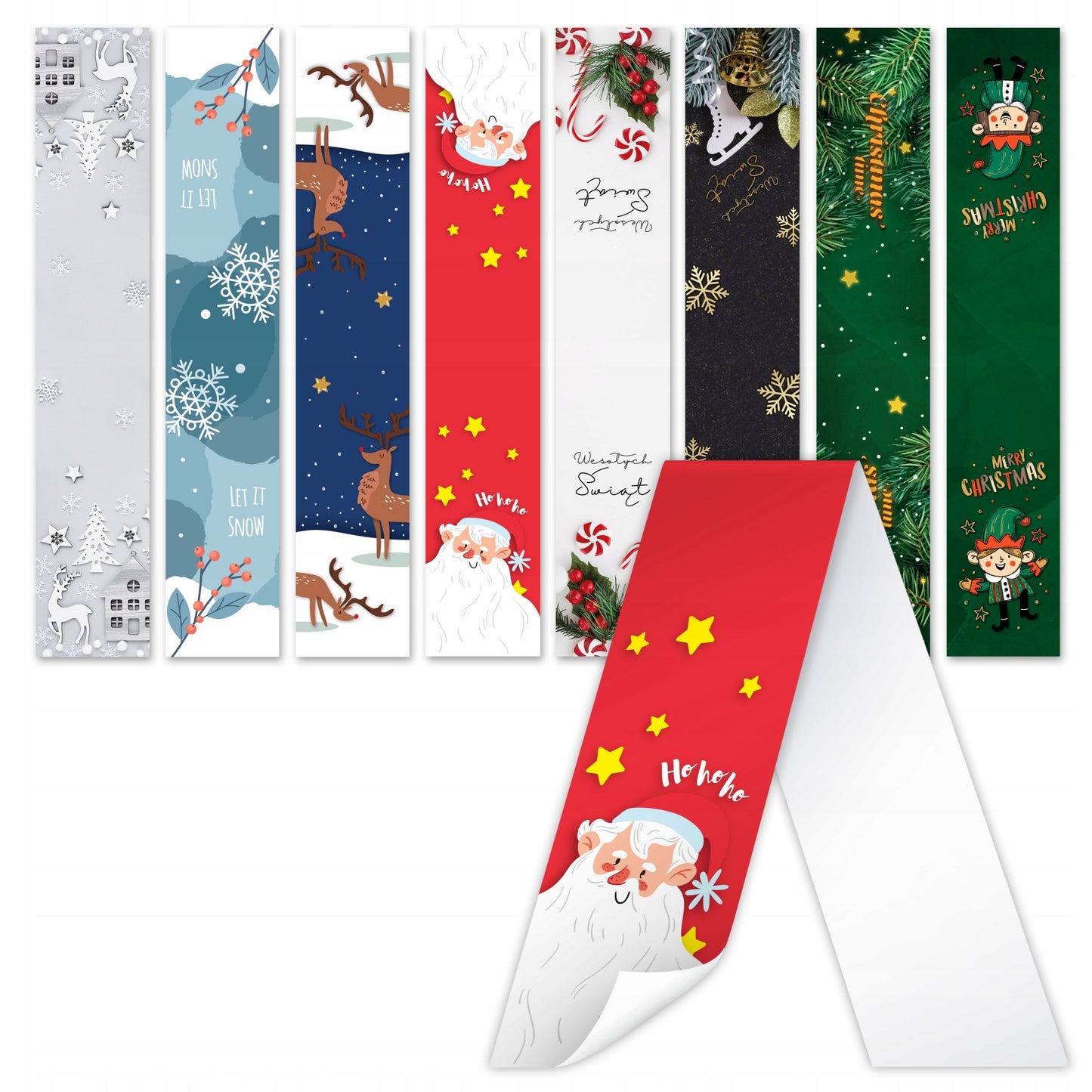 Duże naklejki świąteczne na prezenty