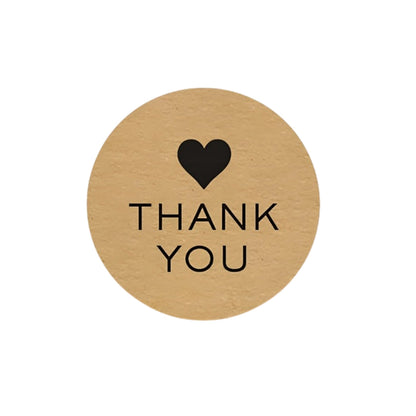Naklejki na prezenty, upominki, pudełka - NALEPKI ŚWIĄTECZNE - "THANK YOU"