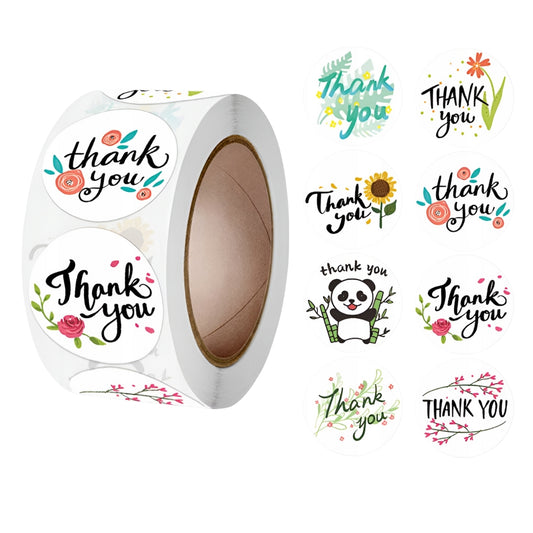 Stickers for gifts, souvenirs, boxes - CHRISTMAS STICKERS - "THANK YOU" - VARIOUS DESIGNS