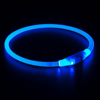 Obroża LED RGB dla zwierząt - świecąca obroża USB - WODOODPORNA PODŚWIETLANA OBROŻA DLA PSÓW
