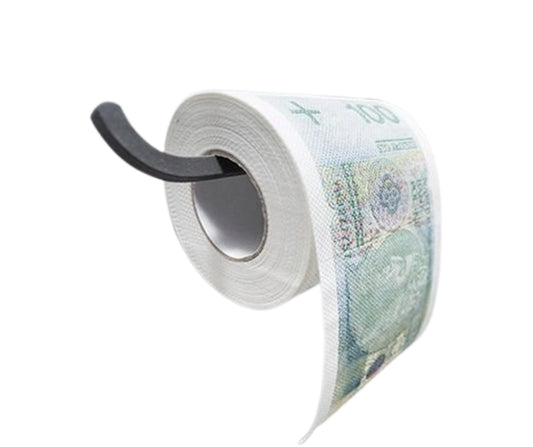 Papier toaletowy w banknoty gadżet imprezowy