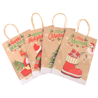 Zestaw Papierowych torebek świątecznych - 330x260x120 - 4 rodzaje - ZESTAW #1 - DUŻY ROZMIAR