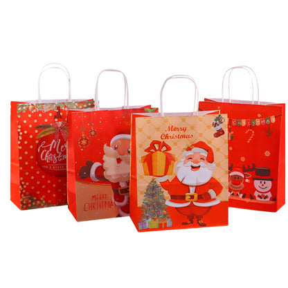 Papierowe torebki świąteczne na prezenty - 330x260x120mm - ZESTAW #6 - DUŻY ROZMIAR