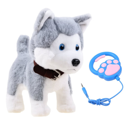 Pluszowy piesek Husky - interaktywny - chodzi, szczeka, sterowany piesek - INTERAKTYWNA ZABAWKA