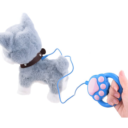 Pluszowy piesek Husky - interaktywny - chodzi, szczeka, sterowany piesek - INTERAKTYWNA ZABAWKA