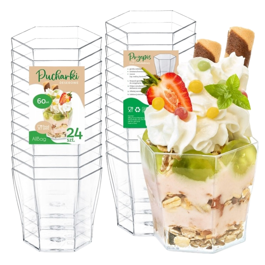Pucharki deserowe 60ml, 24sztuk