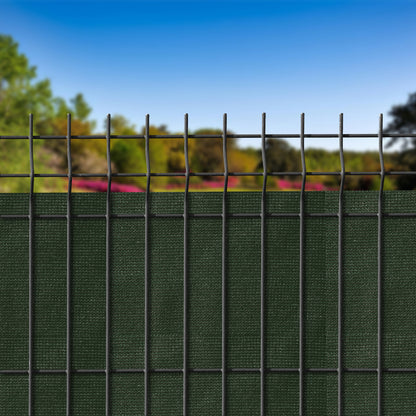 Siatka cieniująca osłonowa maskująca na ogrodzenie ZIELONA 1.5m x 25m