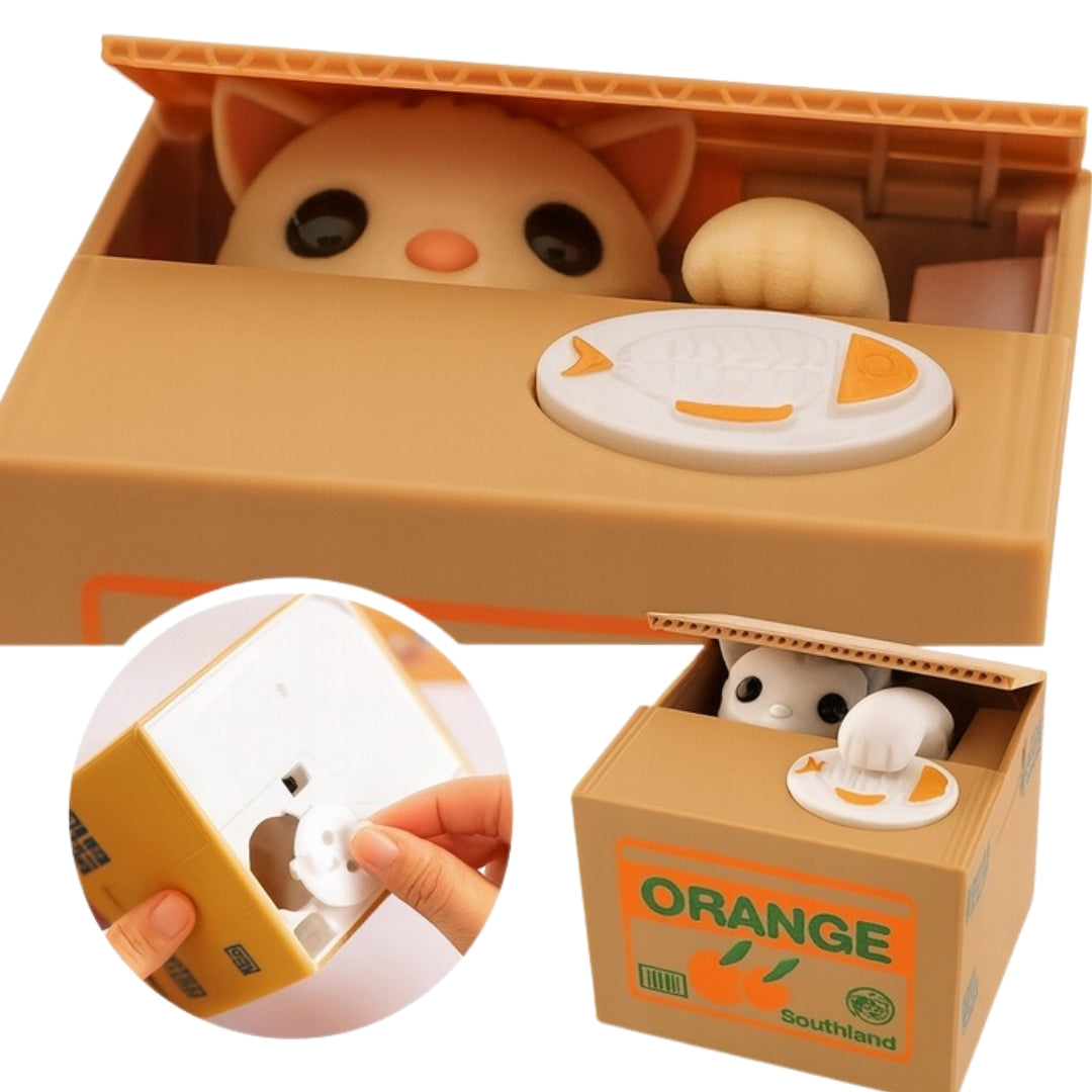 Interactive piggy bank for children - kitten 
