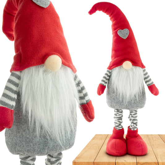 Świąteczny gnom skrzat z regulowanymi nogami
