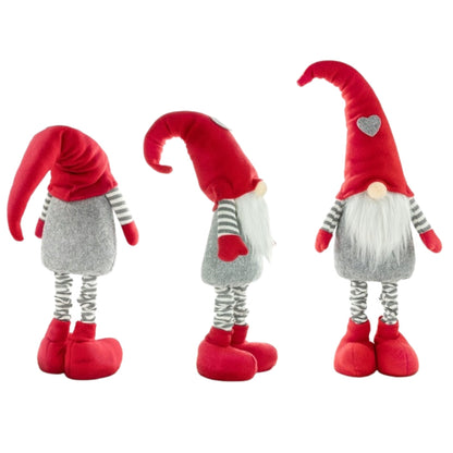 Świąteczny gnom skrzat z regulowanymi nogami