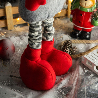 Świąteczny gnom skrzat z regulowanymi nogami