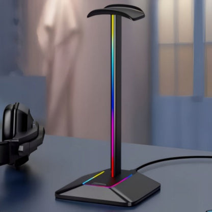 Gaming headphone stand with RGB backlight for your desk 