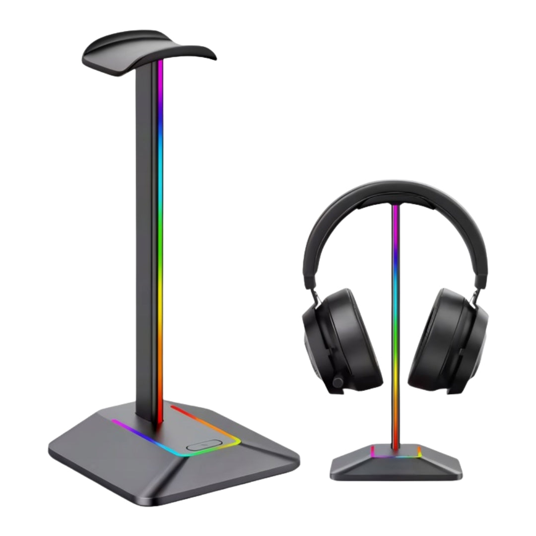 Gaming headphone stand with RGB backlight for your desk 