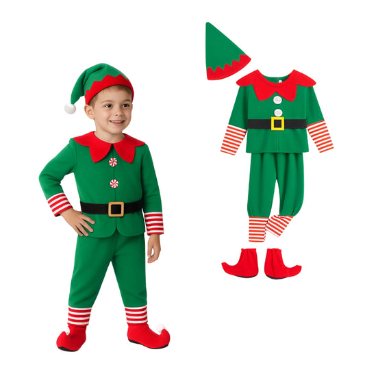 Children's costume - ELF, GNOK, SANTA'S HELPER, 120cm - 5 pieces