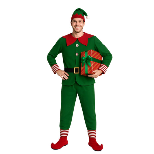 Men's costume - ELF, GNOK, SANTA'S HELPER, 180cm - 5 pieces