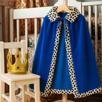 Children's costume for carnival, nativity play, costume party - KING, PRINCE, RULER - NAVY BLUE