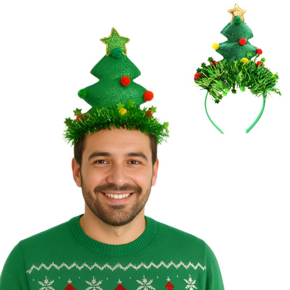Christmas headband, Christmas decoration - CHRISTMAS TREE HEADBAND