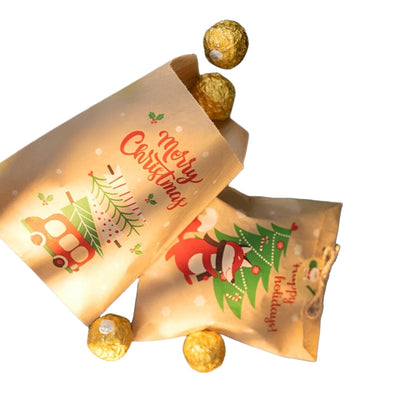 Kalendarz adwentowy, świąteczne torebki prezentowe 24szt