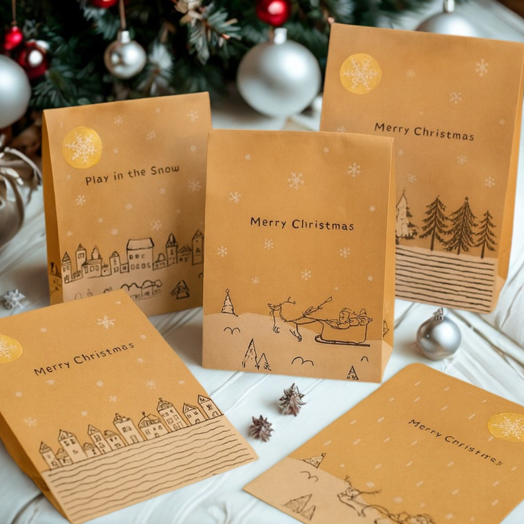 Kalendarz adwentowy, torebki świąteczne prezentowe 24szt