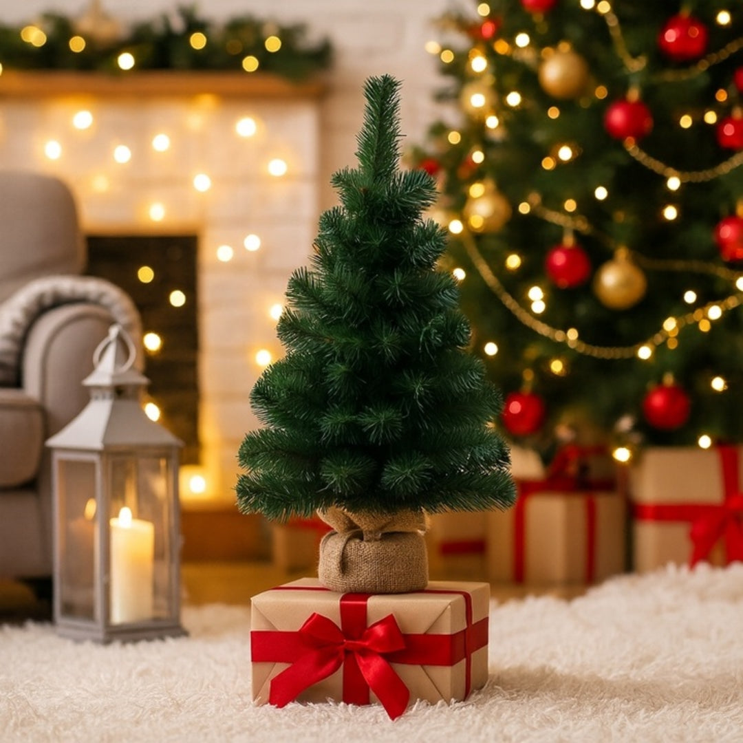 Sztuczna zielona choinka - 40cm - OZDOBA ŚWIĄTECZNA