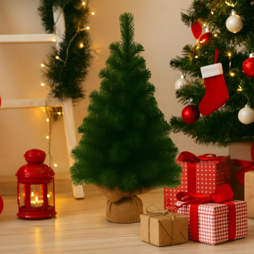 Sztuczna zielona choinka - 60cm - OZDOBA ŚWIĄTECZNA