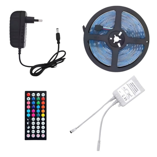 ZESTAW LED RGB - taśma LED, kontroler, zasilacz