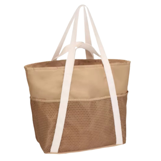 Składana torba plażowa z wytrzymałej siatki - TORBA PLAŻOWA, TORBA MIEJSKA