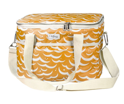 Torba termiczna na plażę z zamkiem błyskawicznym pomarańczowa