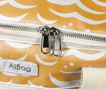 Torba termiczna na plażę z zamkiem błyskawicznym pomarańczowa