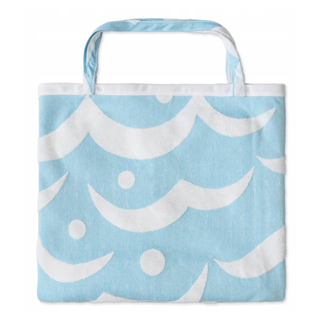 Zestaw wakacyjny leżak, ręczniko-torba NIEBIESKI