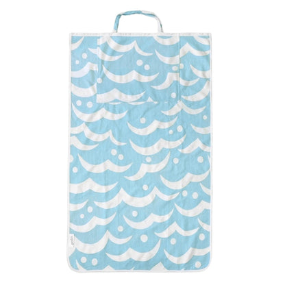 Zestaw wakacyjny leżak, ręczniko-torba NIEBIESKI