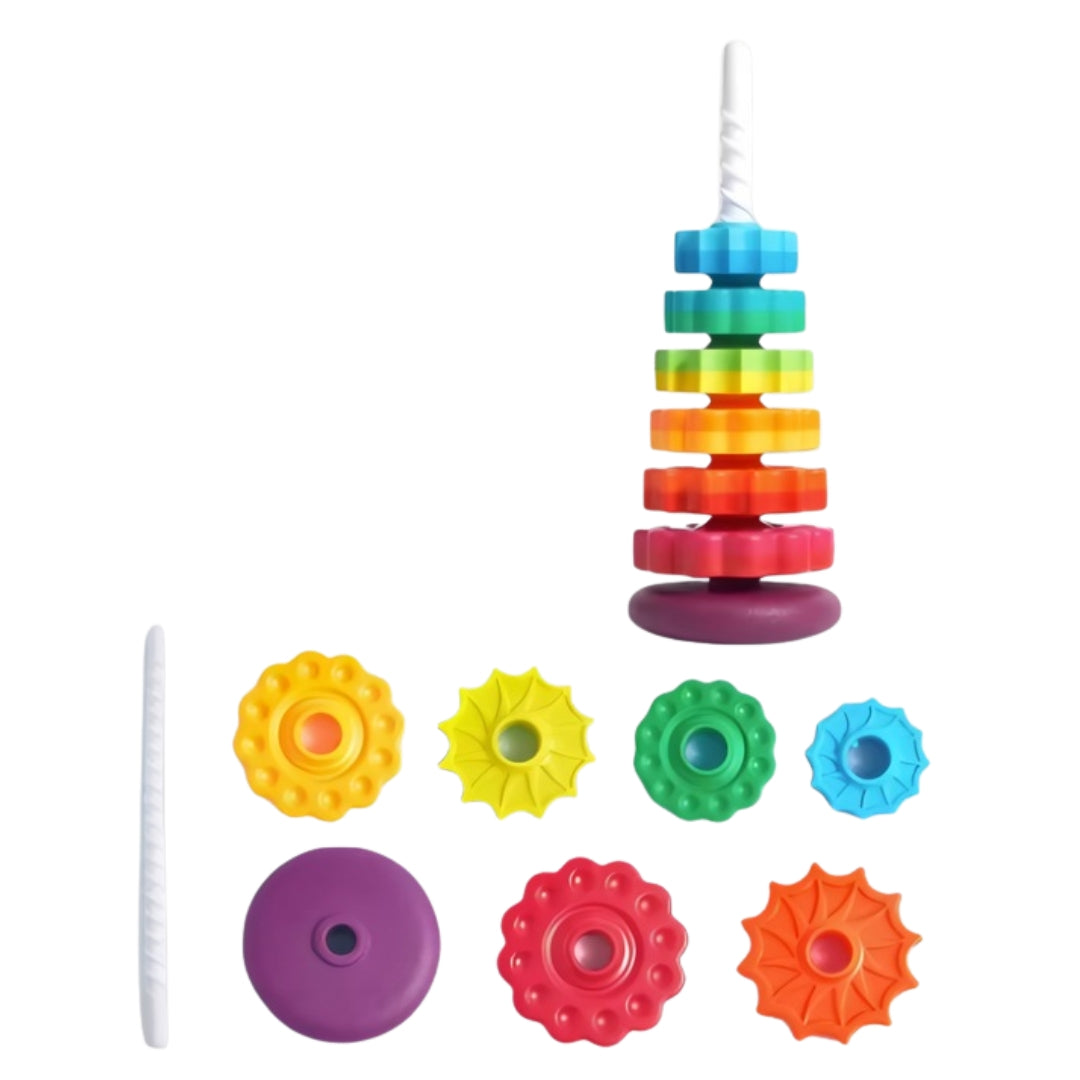 Twisted pyramid educational toy for children