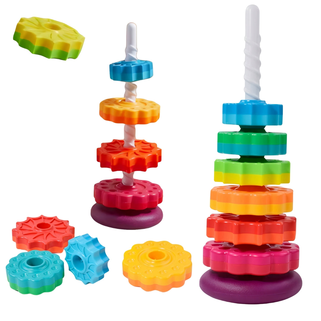 Twisted pyramid educational toy for children