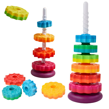 Twisted pyramid educational toy for children