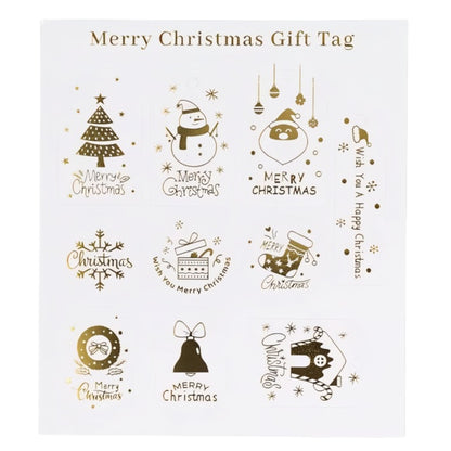 Place cards for Christmas gifts - 50 pcs + 50 strings