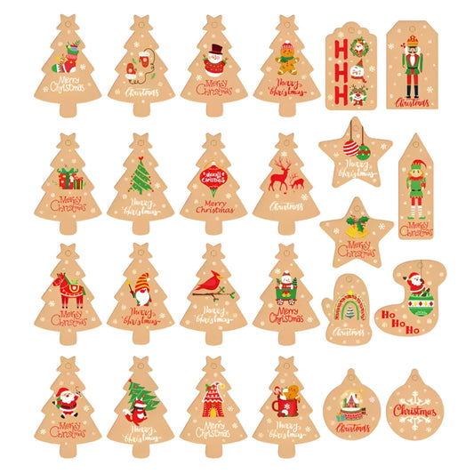 Świąteczne zawieszki, winietki ozdobne na prezenty