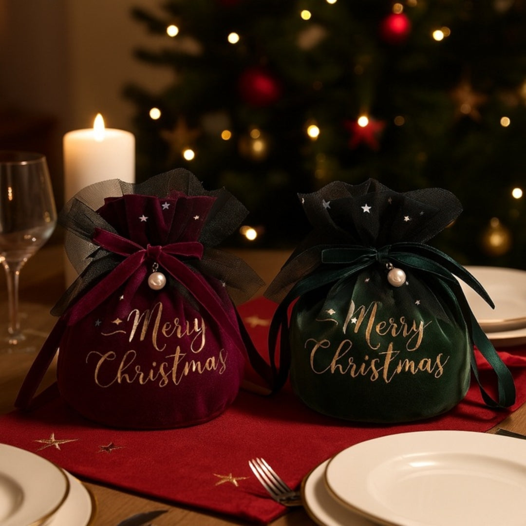 Woreczek na prezenty, cukierki, upominki - zestaw 2 SZT - WORECZEK PREZENTOWY